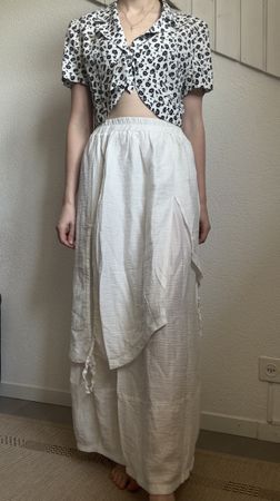 Jupe longue blanche asymétrique InSein – S/L