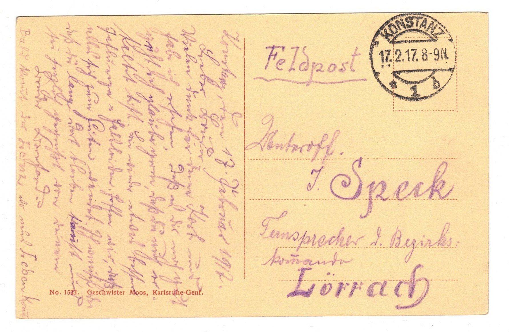 Ansichtskarten: 1917 Rorschach – Gebraucht aus Kreuzlingen von Koi4 1