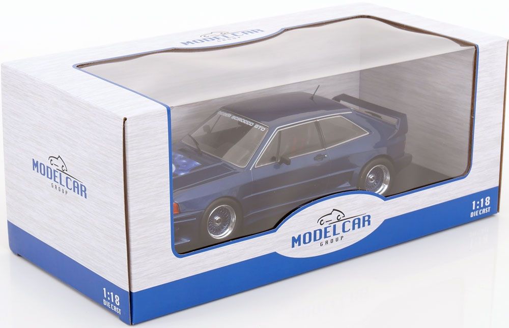 Volkswagen Modellini d'auto: VW SCIROCCO RIEGER BLAU 1:18 MCG – Nuovo e nell'imballaggio originale da Suhr venduto da Moebelsiralfred 2