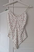 Bodysuit mit Blumen, H&M, Gr. S