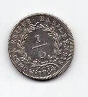 (1593) Basel, ⅙ Taler 1764, vz+