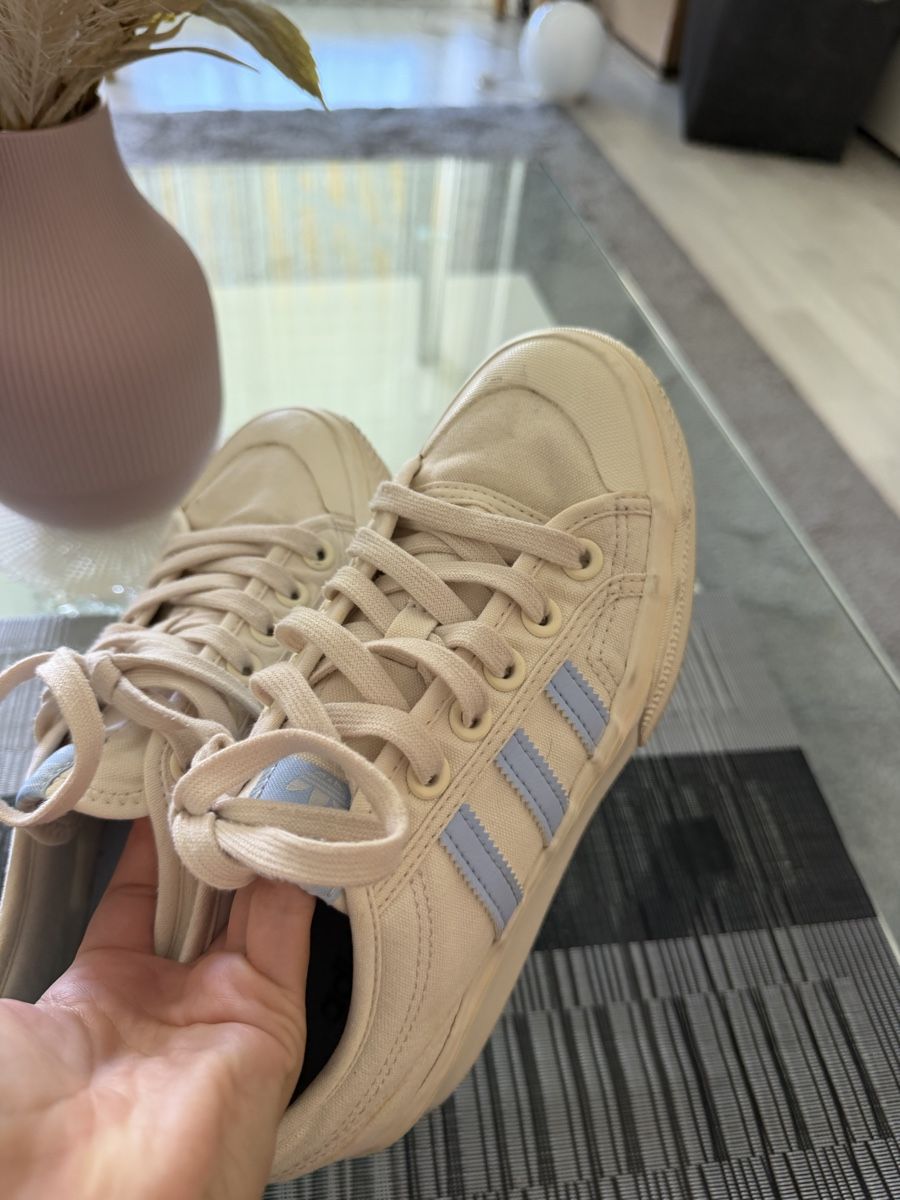 Adidas Scarpe da donna: Adidas Nizza Platform Sneaker beige hellblau Grösse 38 – Nuovo (secondo la descrizione) da Luzern venduto da Lorena.haj 1