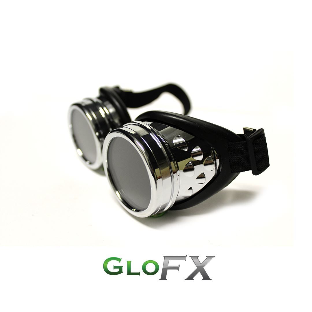Occhiali & Lenti: GloFX Diffraktion Goggles - chrom/getönt – Nuovo e nell'imballaggio originale da Spreitenbach venduto da ravepro 1