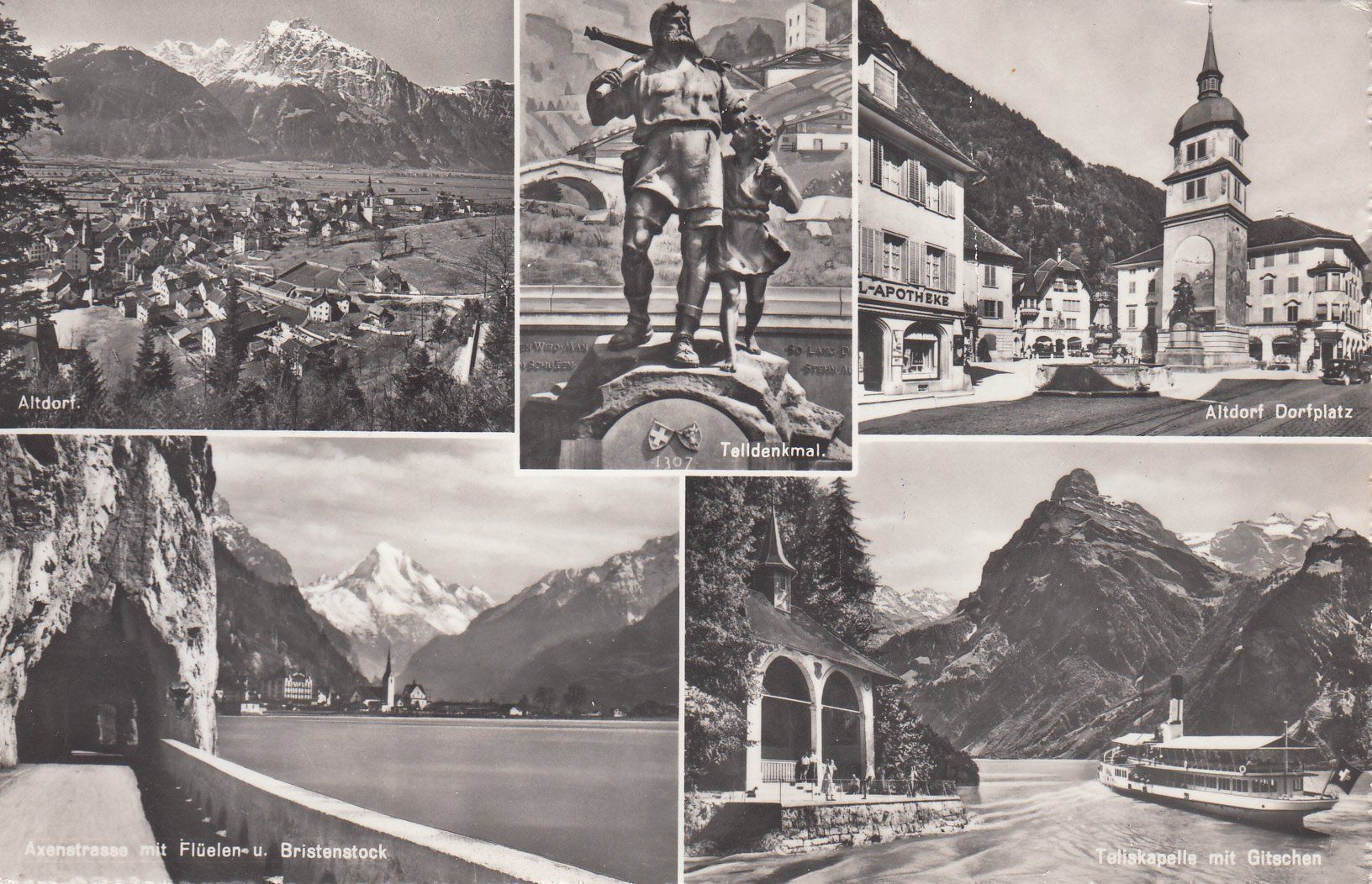 Cartoline postali: Altdorf 1958 – Usato da Bürglen TG venduto da StampGraf