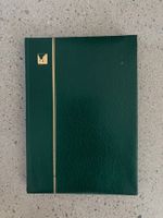 Briefmarken-Blockalbum, grün, 32 Seiten schwarz gut erhalten