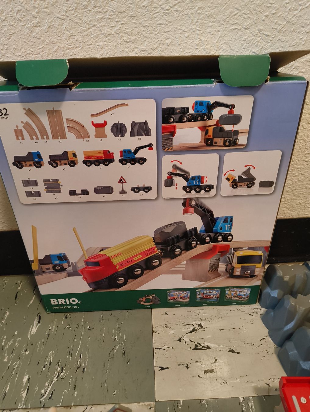 Brio Giocattoli: Brio Set 33210 Rail & Road Loading Set komplett  – Usato da stettlen venduto da VintageBern_ch 1