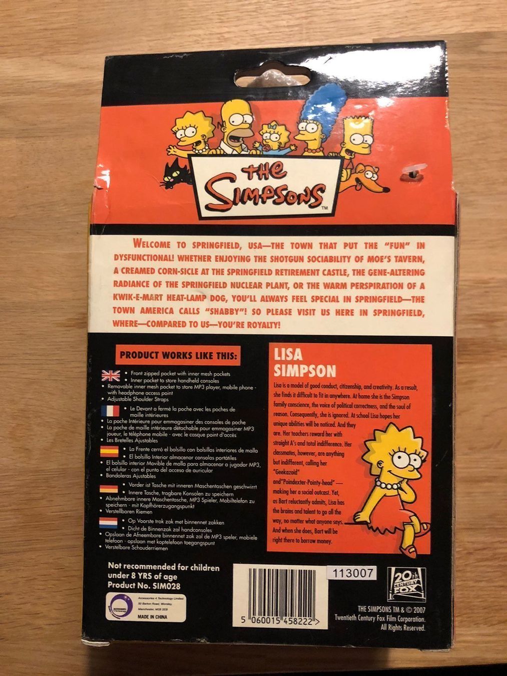 Giochi: Die Simpsons Handheld Carry Case – Nuovo (secondo la descrizione) da Kestenholz venduto da Dickies09 1