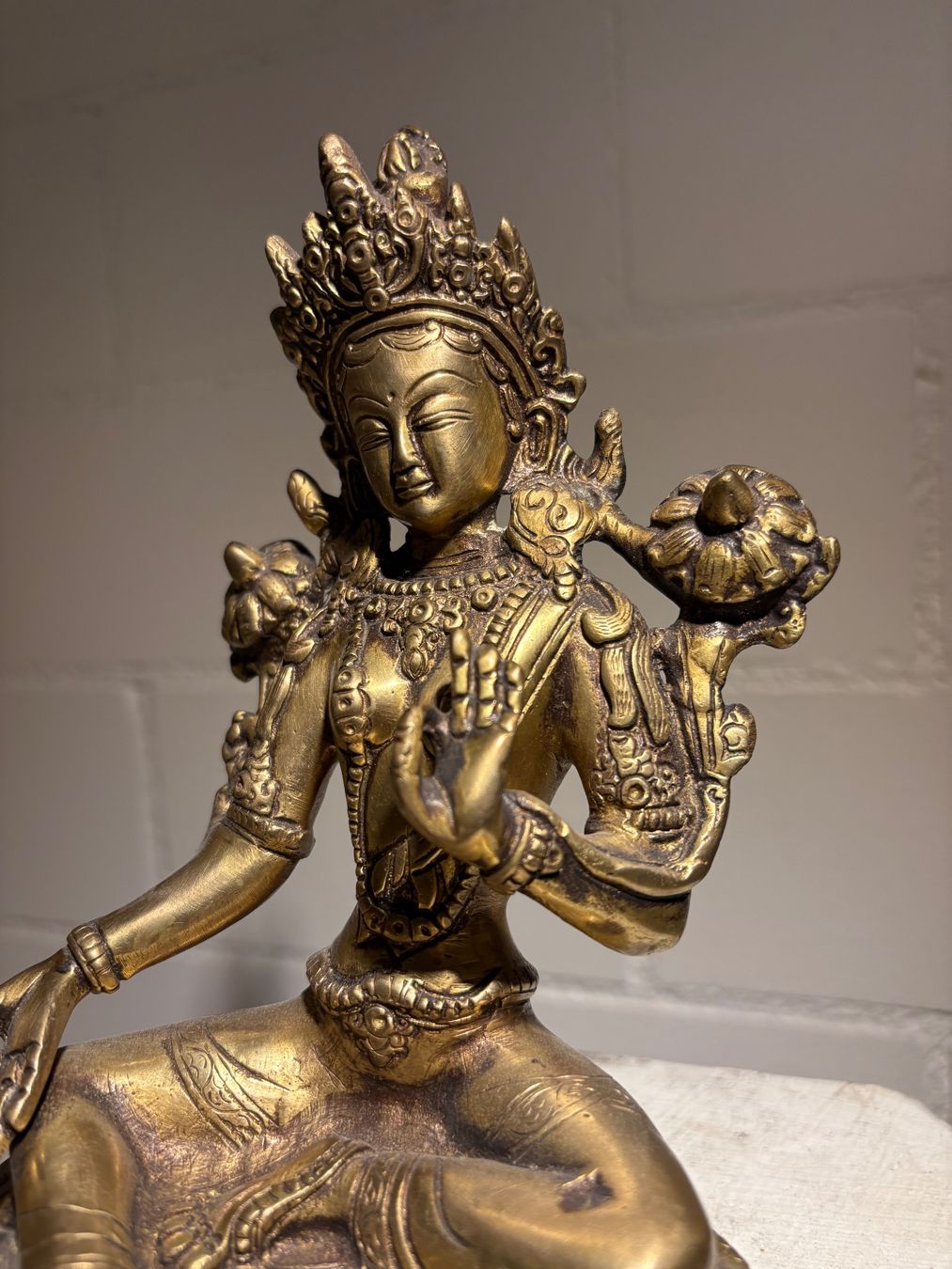 Sculture & Statue: Dewi Tara Messing 21 cm / 1.4 kg – Usato da Lenggenwil venduto da Unique_