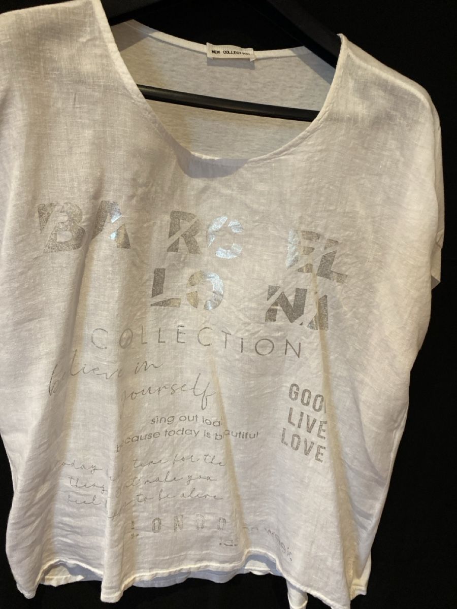 T-shirt: T-Shirt 50 Baumwolle, 50 Leinen – Usato da Dübendorf venduto da cchiarello 1