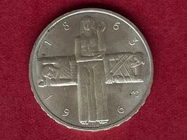 Seltene 5 Fr Silbermedaille Rotes Kreuz vzgl. 1963 15g