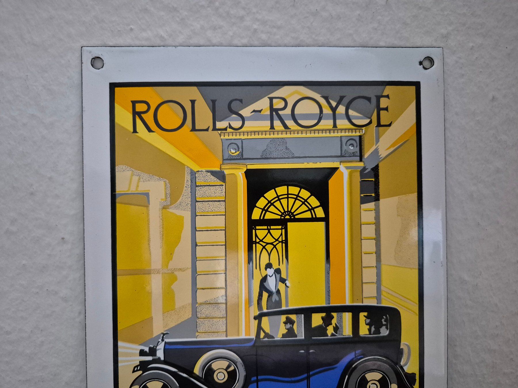 Rolls Royce Ecriteaux: Emailschild Rolls Royce Limited USA Oldtimer Emaille Schild – D'occasion à Schaffhausen par pfanis09 1