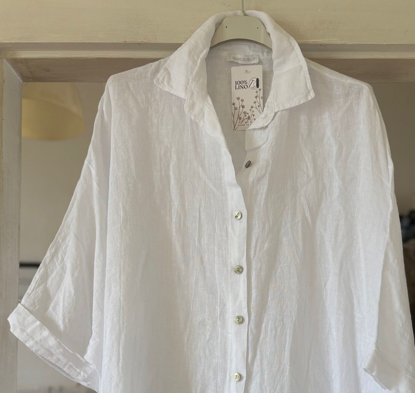 Camicette: OVERSIZE CHEMISE EN LIN! M – Nuovo e nell'imballaggio originale da Locarno venduto da NicoNion 3