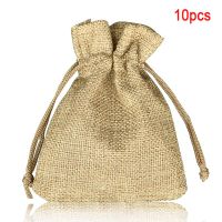 📌10 teile/los 7x9cm Geschenkbeutel Jutesäckchen Säckchen