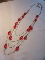 Unique Vintage 60-70er Jahre rote viersträngige Kette