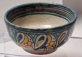 1900s kleine antike maurische marokkanische Schüssel Schale