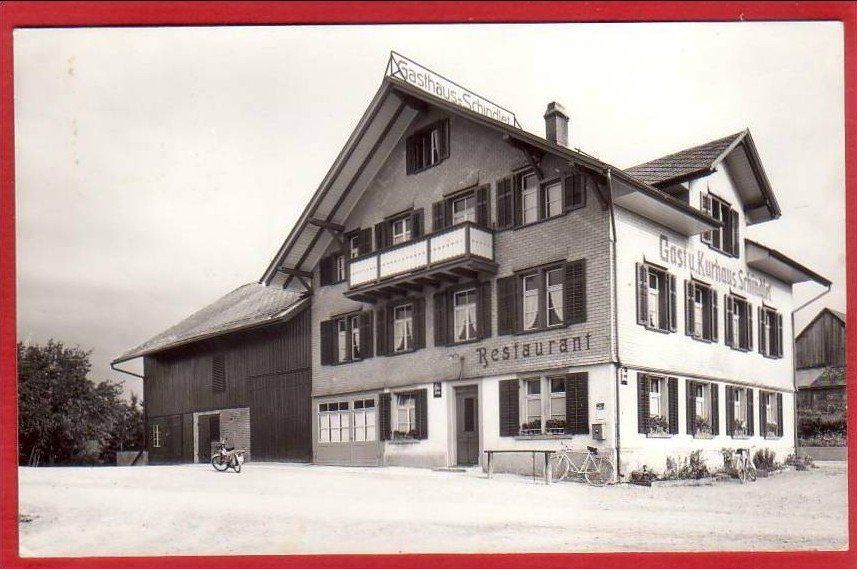 Ansichtskarten: BAUMA, GASTHAUS UND KURHAUS SCHINDLET – Gebraucht aus Grüningen von Kartenlaube