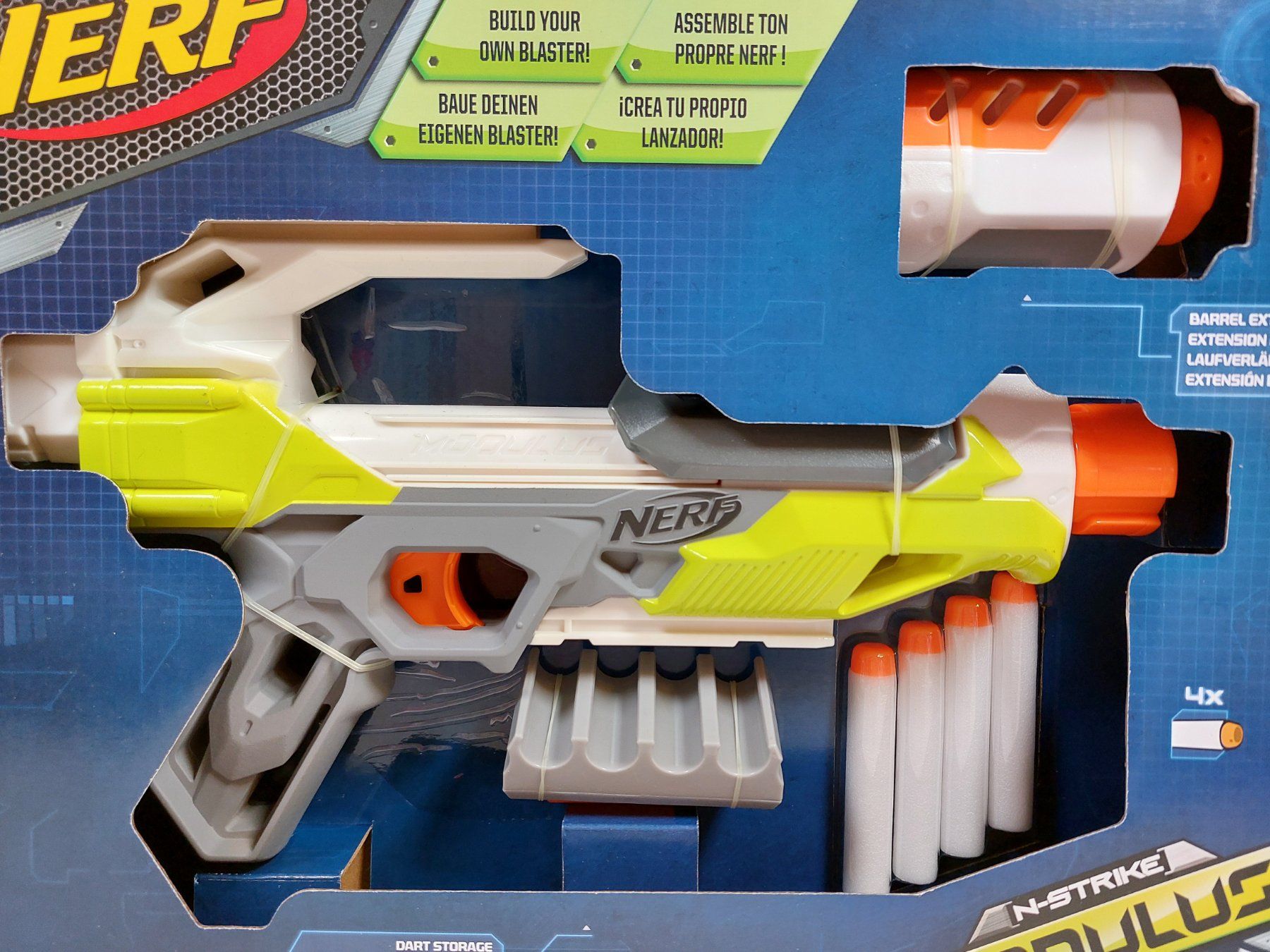 Nerf Giocattoli: Nerf MODULUS Ionfire mit Laufverlängerung NEU – Nuovo e nell'imballaggio originale da St.Gallen venduto da TinasBauundSpiel 2