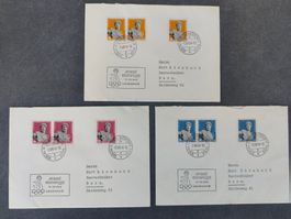 CH 3 Briefe mit SBK 259 - 261