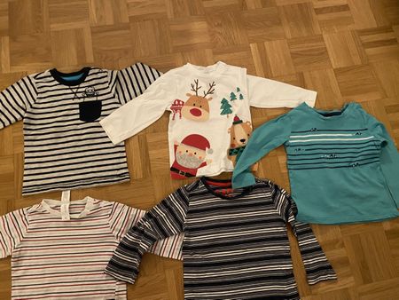 Kinder T-Shirt Langarm Grösse 86