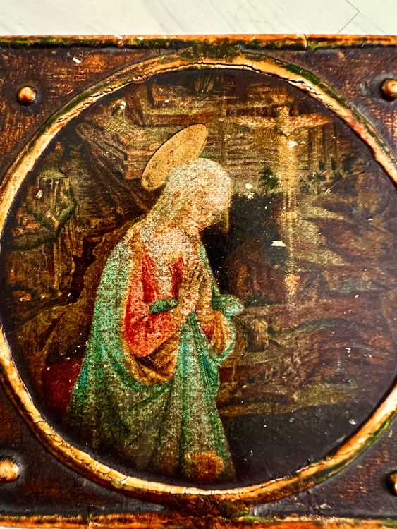 Alte Holz Schatulle Schachtel Box Sakral Religion JESUS (Gebraucht) in ...