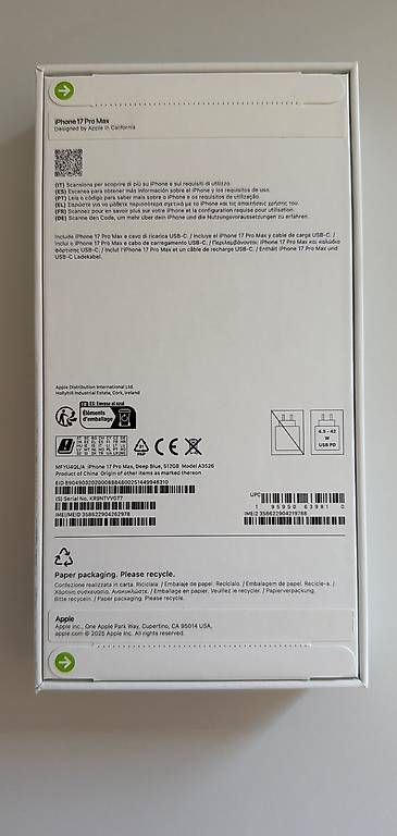 Handys / Smartphones: iPhone 17 Pro Max 512 GB Deep blue neuf scellé – Gebraucht aus Pully von forceed 3