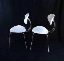 Set aus 2 Sintesi Elyt Stühle – Made in Italy – Weiss