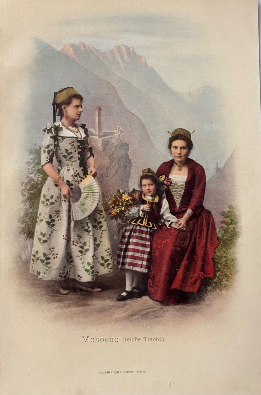 Cartoline postali: Chromolitho, Trachten, Mesocco – Usato da Frauenfeld venduto da Merk52