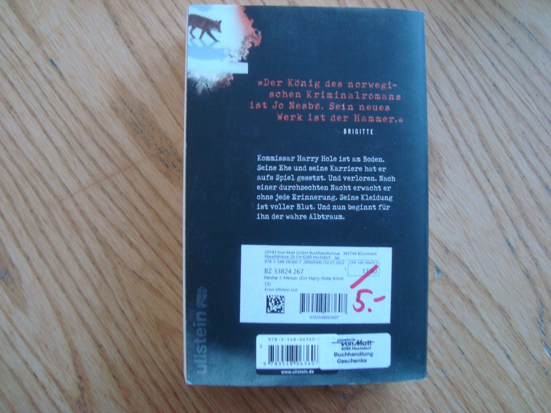 Libri: Jo Nesbo (3 Bücher) – Usato da Aesch LU venduto da wysshan 6