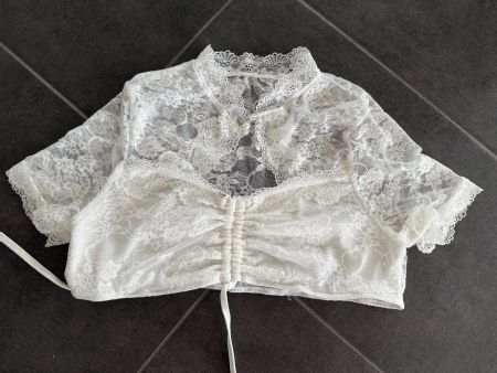 Hübsche  Dirndlbluse elastisch Gr. 36/38, Sofortversand