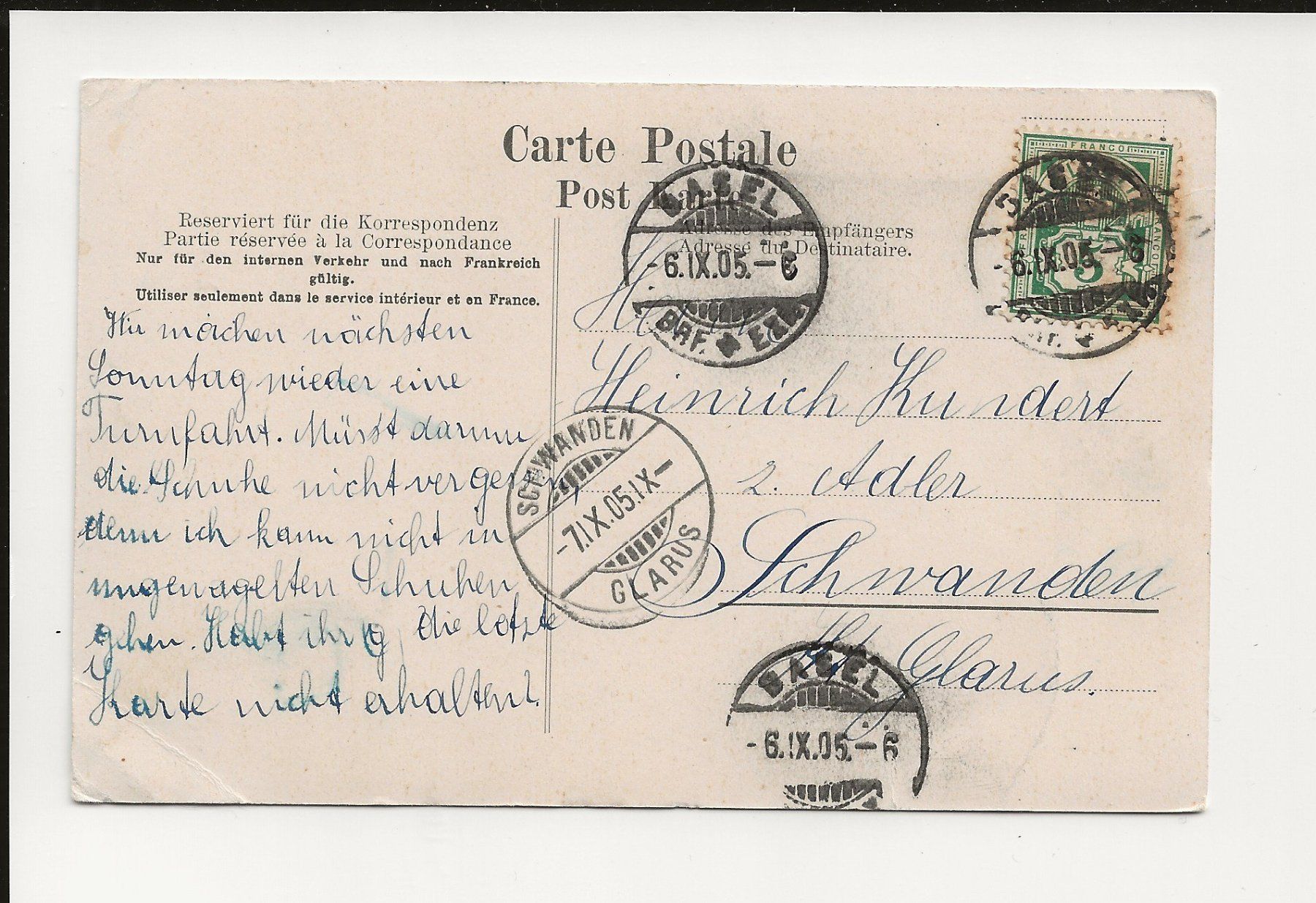 Cartoline postali: AK 1905 Basel Rathaus – Usato da Greifensee venduto da 315WDO 1
