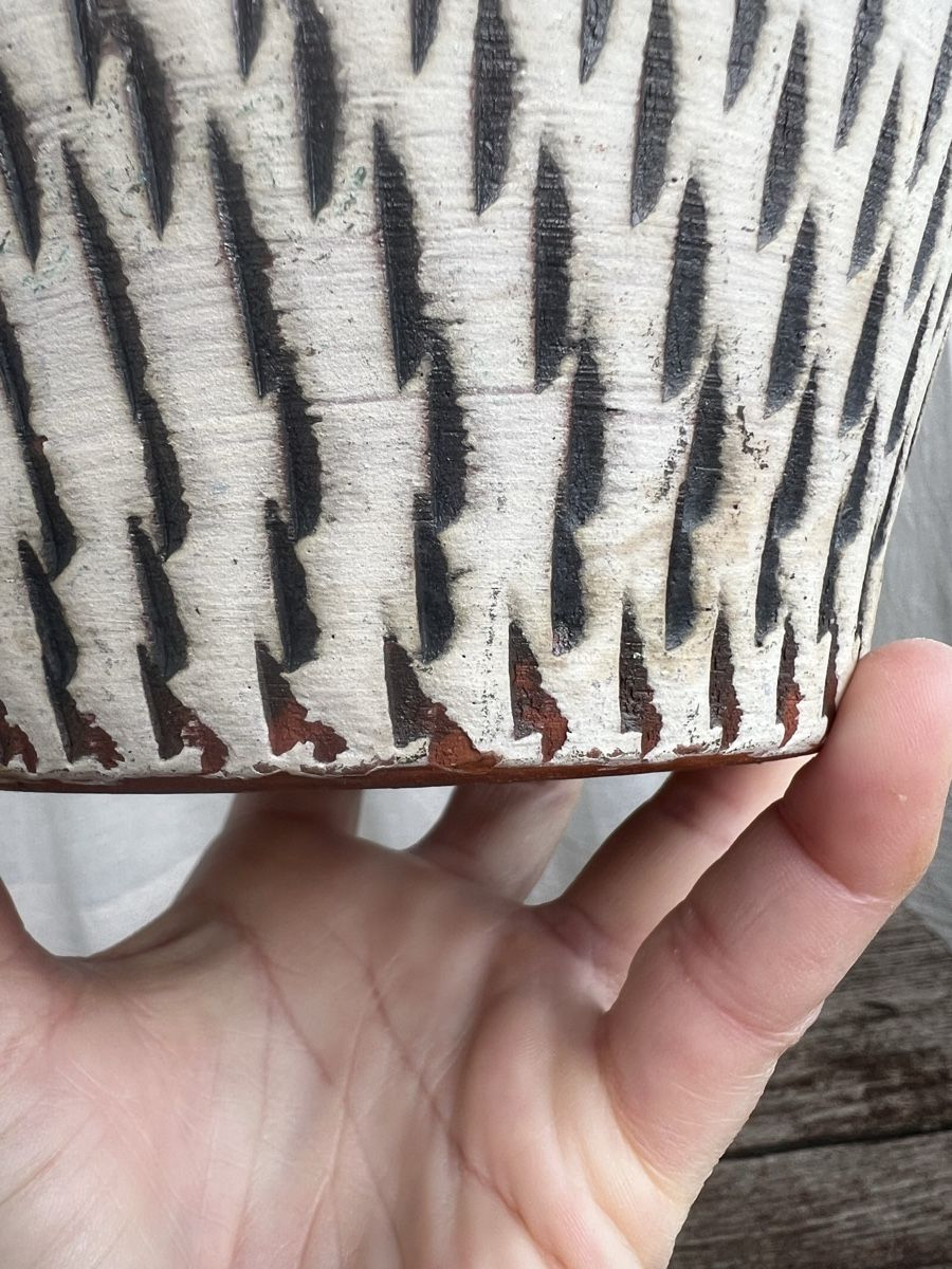 Vasi & Recipienti: Vintage Vase, Decora Sgraffito ceramic – Usato da Oberägeri venduto da Theonose74 7