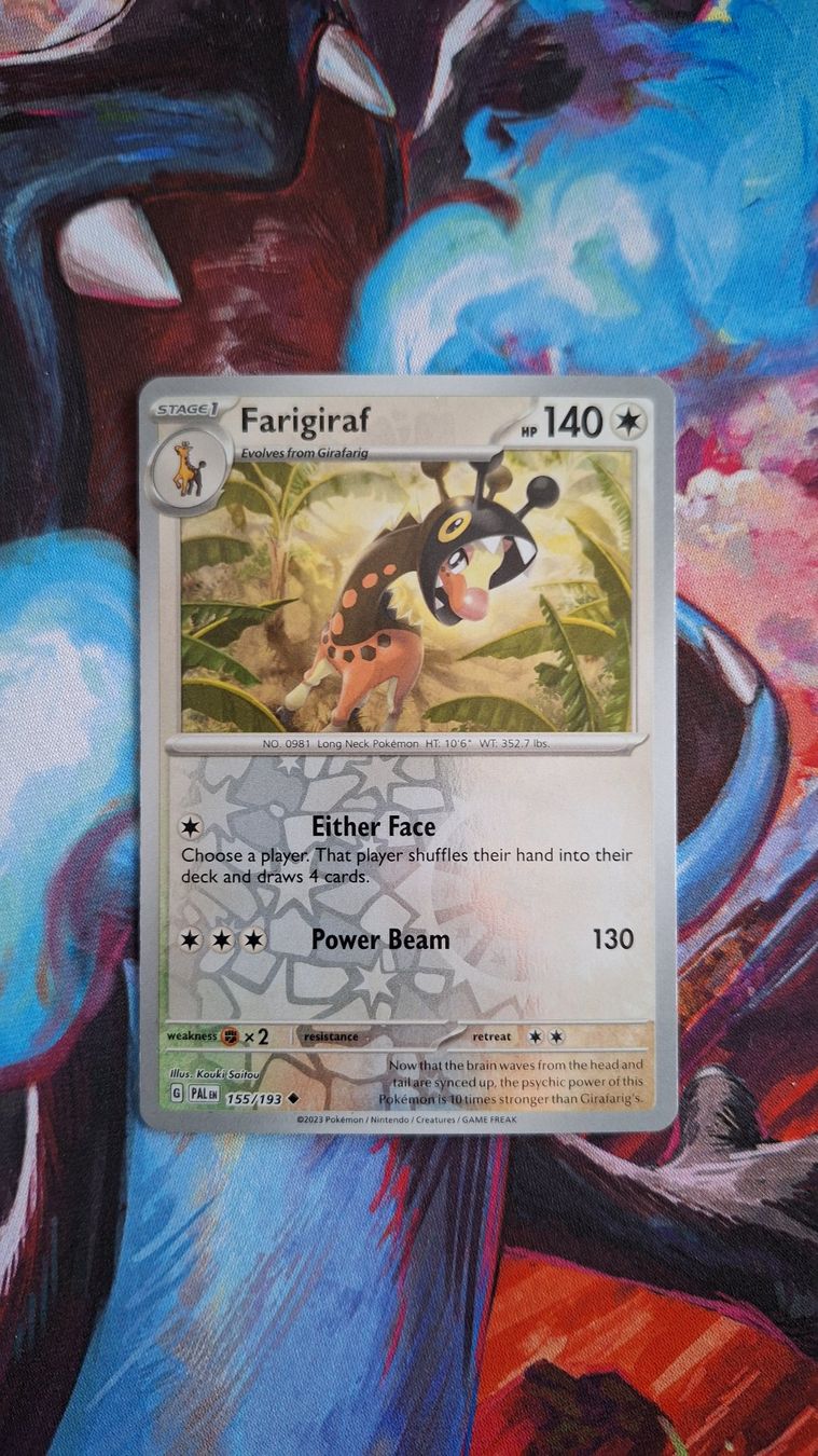 Pokémon Carte collezionabili: Farigiraf - Reverse Holo - Pokemon Paldea Evolved – Usato da Altstätten SG venduto da GGsGameshop