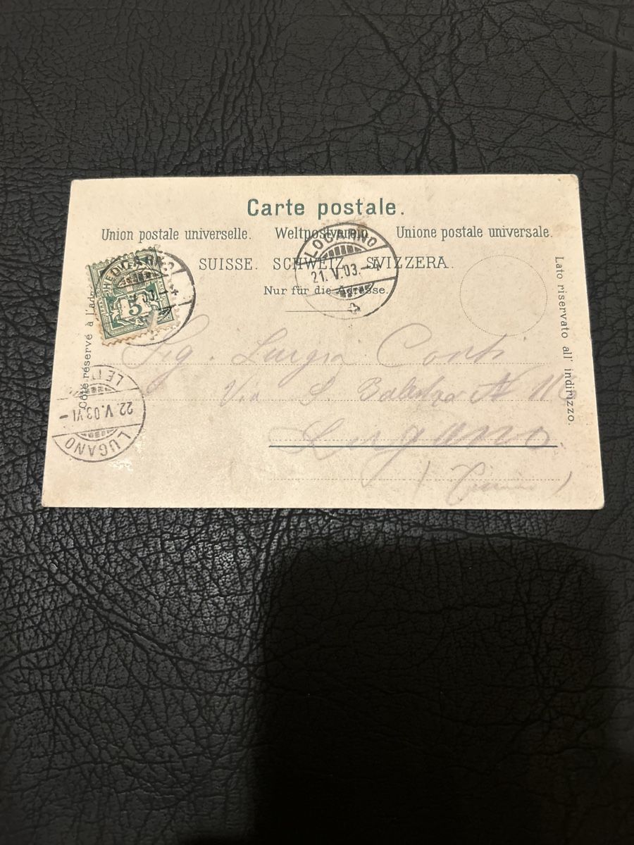 Cartes postales: Locarno 1903 – D'occasion à Breganzona par Milesbo 1