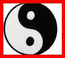 Yin Yang Aufnäher Badge Taiji Yoga Meditieren Feng Shui