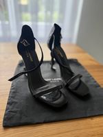 YSL Opyum sandalen Lackiert Schwarz