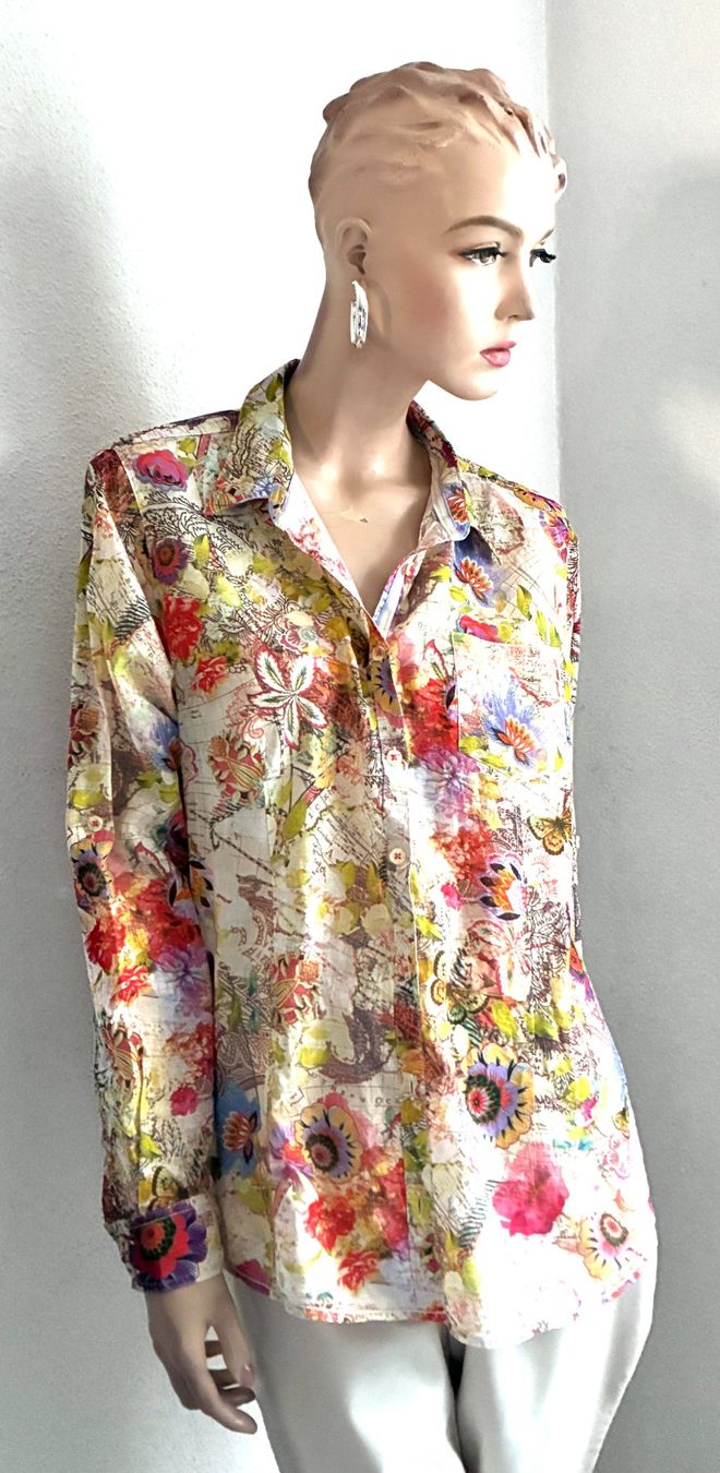 Emily van den Bergh Camicette: EMILY VAN DEN BERGH Bluse farbiger Print – Usato da Kloten venduto da Nephty 6
