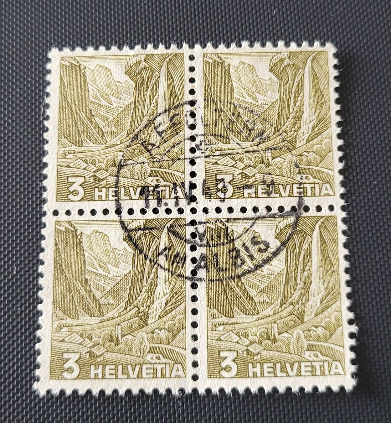 Tutti i francobolli: Viererblock Vollstempel briefmarke – Usato da St Gallen venduto da Stampsalshobby