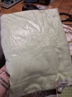 BRODERIE - linge de bain à broder vert clair - 75x150cm
