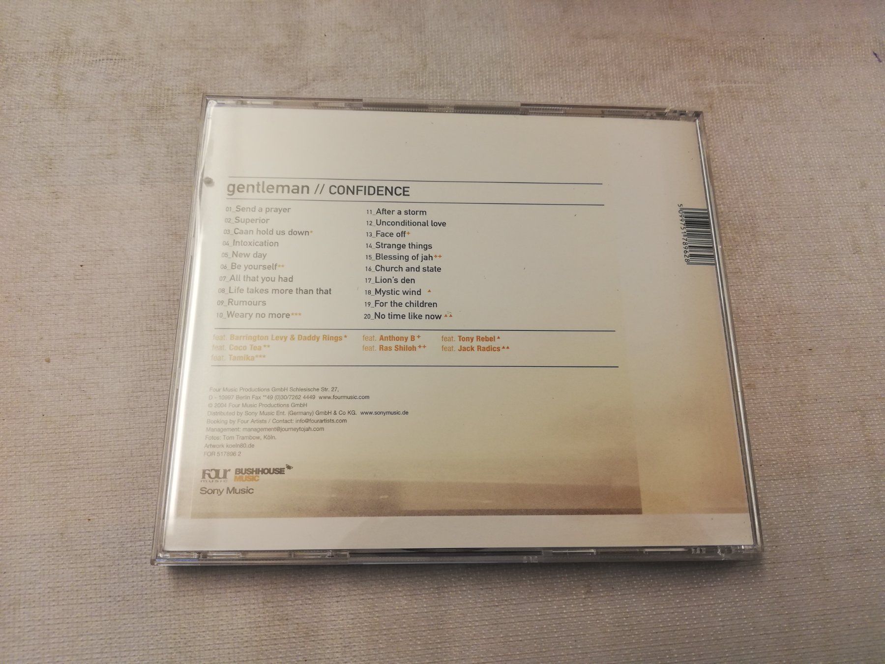 CD: GENTLEMAN - CONFIDENCE – Usato da Bern venduto da Vinylsound.ch 1