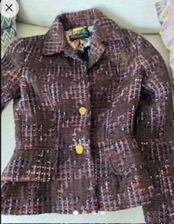 Original Chic Tweed Blazer for autumn and winter warm XS