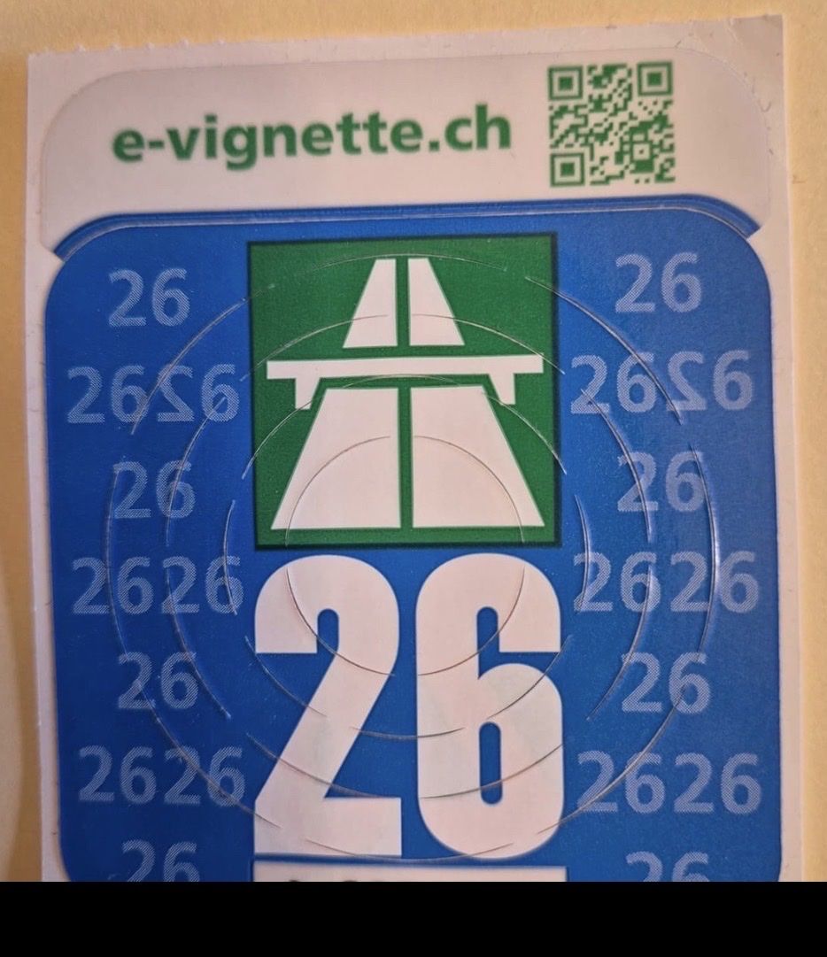 Vignette autostradali: Autobahn Vignette 2026 Neu – Nuovo e nell'imballaggio originale da Muttenz venduto da Saali