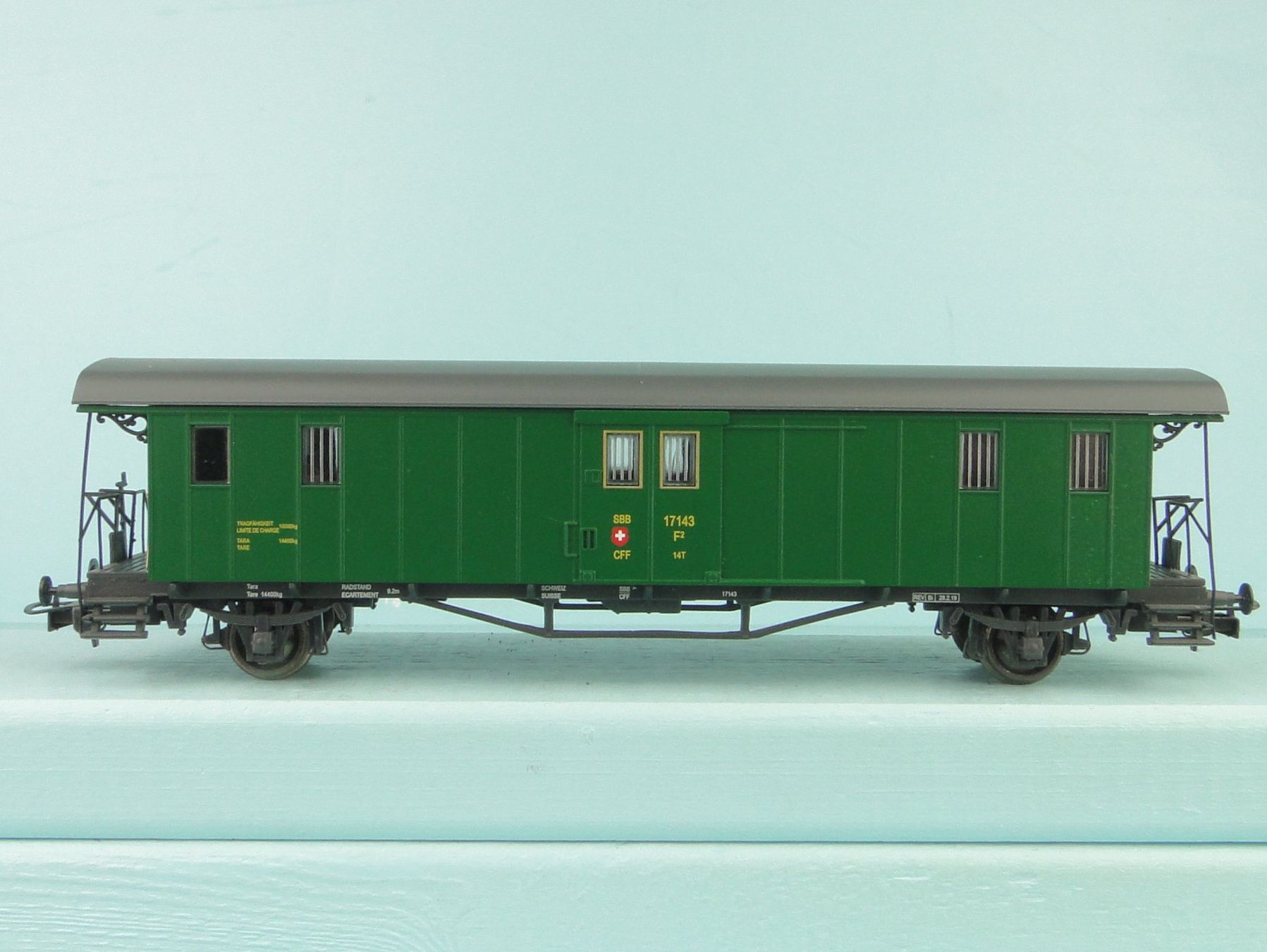 Liliput Modellini di ferrovie: Liliput 3x Plattformwagen der SBB, H0 – Usato da Bülach venduto da cann11 3