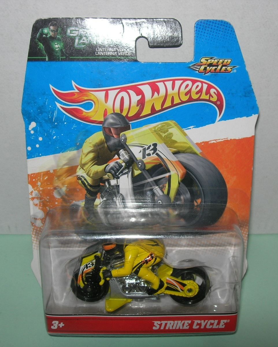 Hot Wheels Giocattoli: STRIKE CYCLE  - Speed Cycles gelb * Hot Wheels – Nuovo e nell'imballaggio originale da Hornussen venduto da Corvette-
