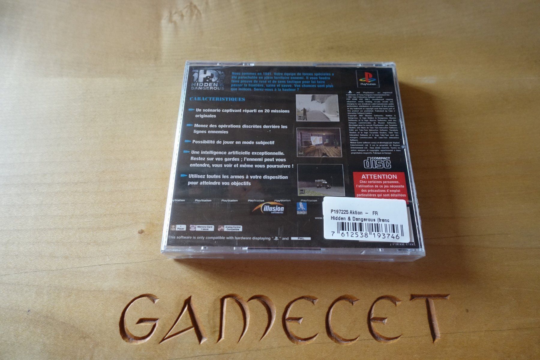 Sony Giochi: Hidden & Dangerous - französisch – Nuovo e nell'imballaggio originale da Steinach venduto da Gamecet 6