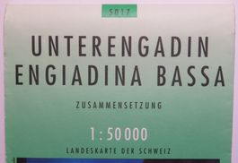 Unterengadin: Landeskarte der Schweiz / Landkarte 1:50'000