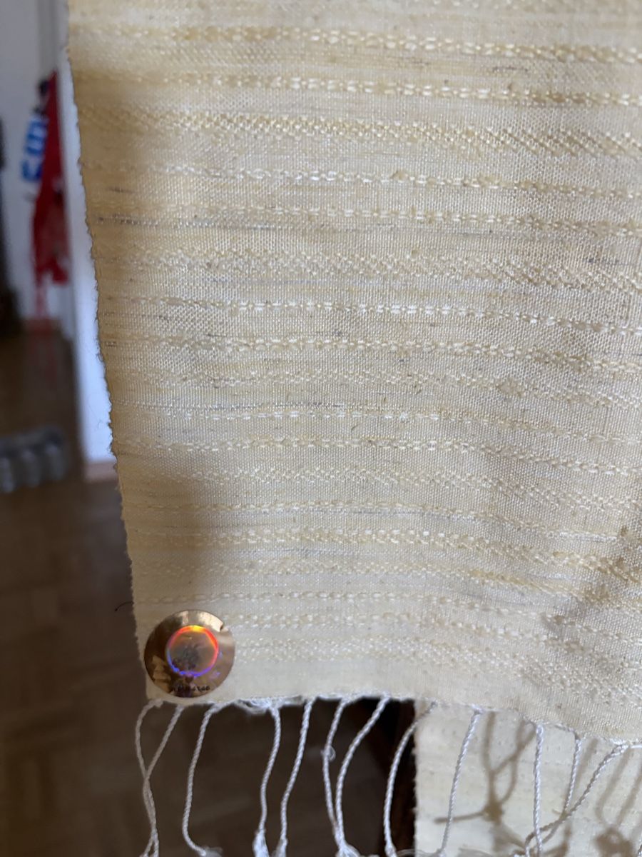 Benetton Foulards, Tücher & Schals: Écharpe soie beige benetton neuve – Neu und originalverpackt aus Delémont von amo_jx5x 2