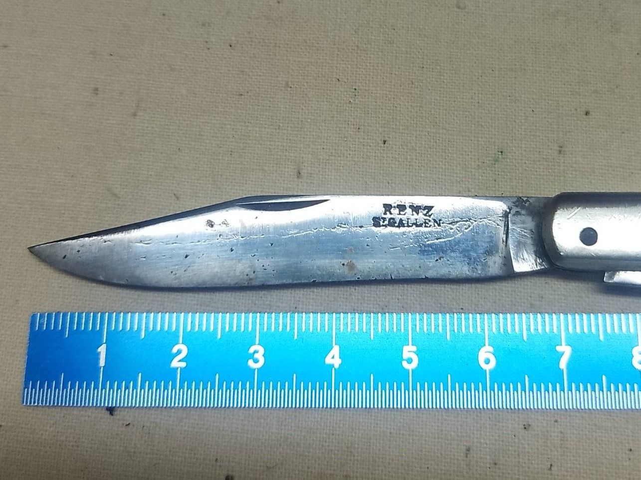 Taschenmesser: Messer - "RENZ St.GALLEN" - coltello artigianale – Gebraucht aus Sorengo von 74in 5