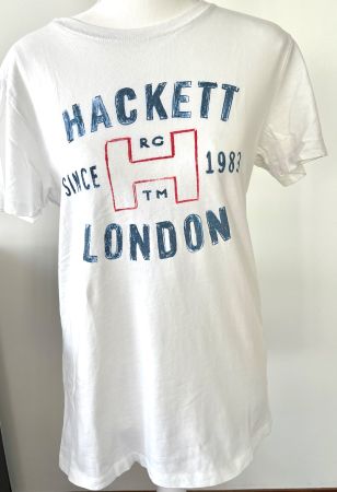 Original T-Shirt Hackett London Gr. 164 Weiss