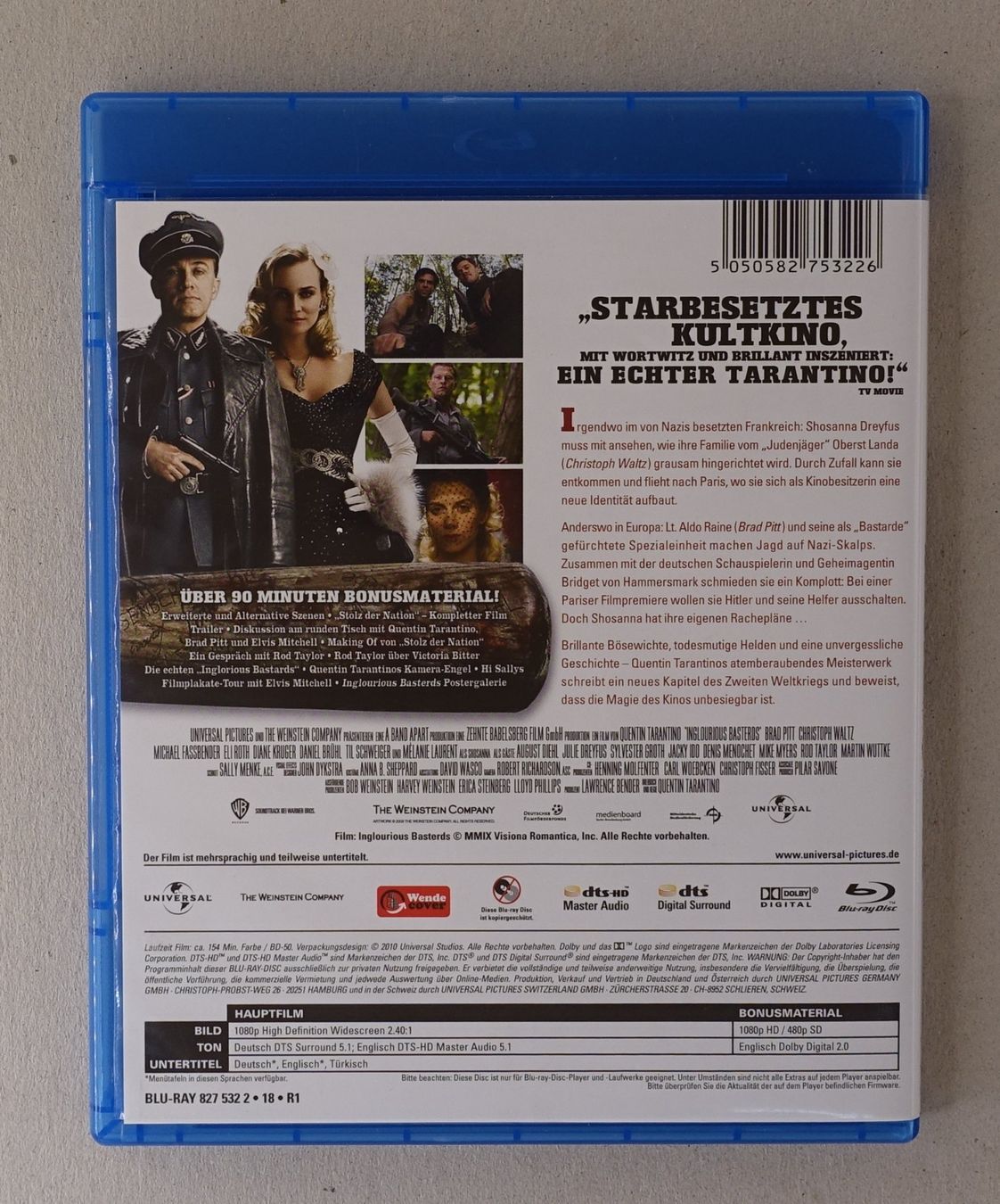 Alle DVDs: Inglourious Basterds, Blu-ray – Gebraucht aus Sessa von fraenklishop 1