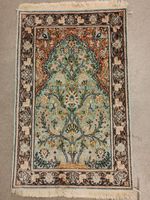 Orientteppich Seidenteppich Läufer 90 x 60cm Blumenmuster